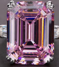 Pink and clear Stone ring