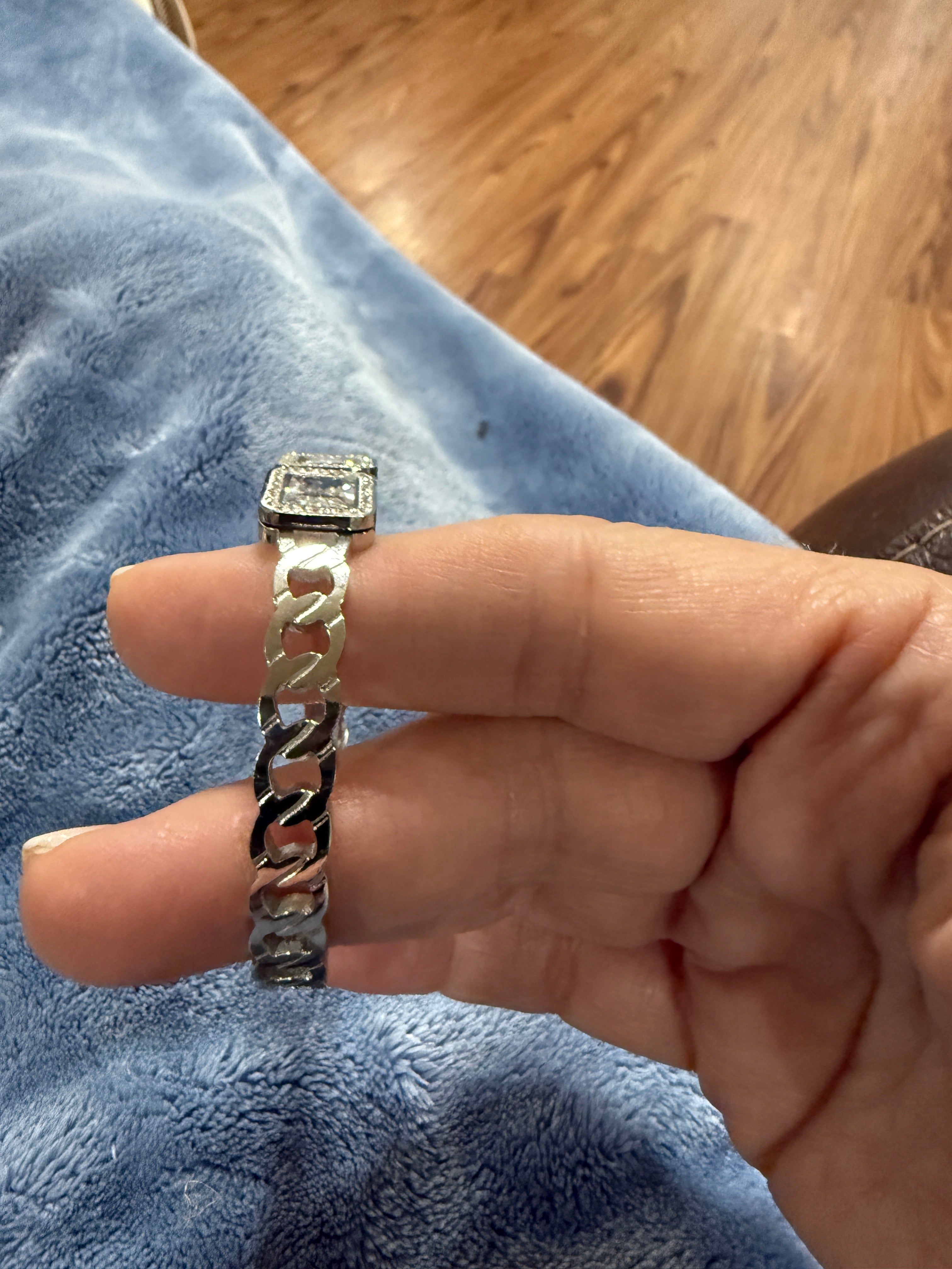 Square crystal bracelet