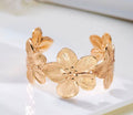 Gold colored flower bracelet