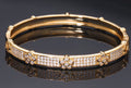 Gold collar, crystal bracelet sterling silver