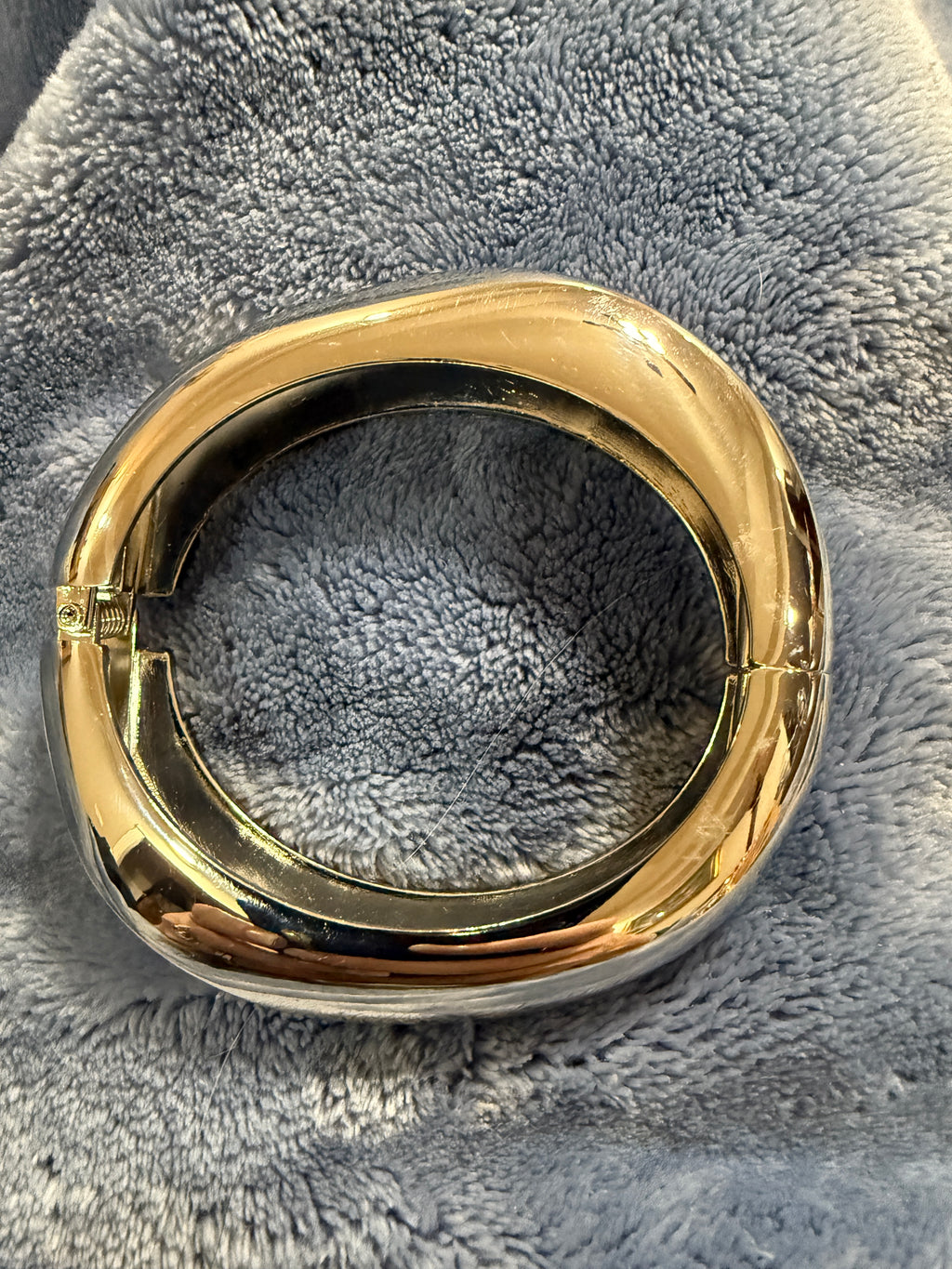 Silver square wave bracelet